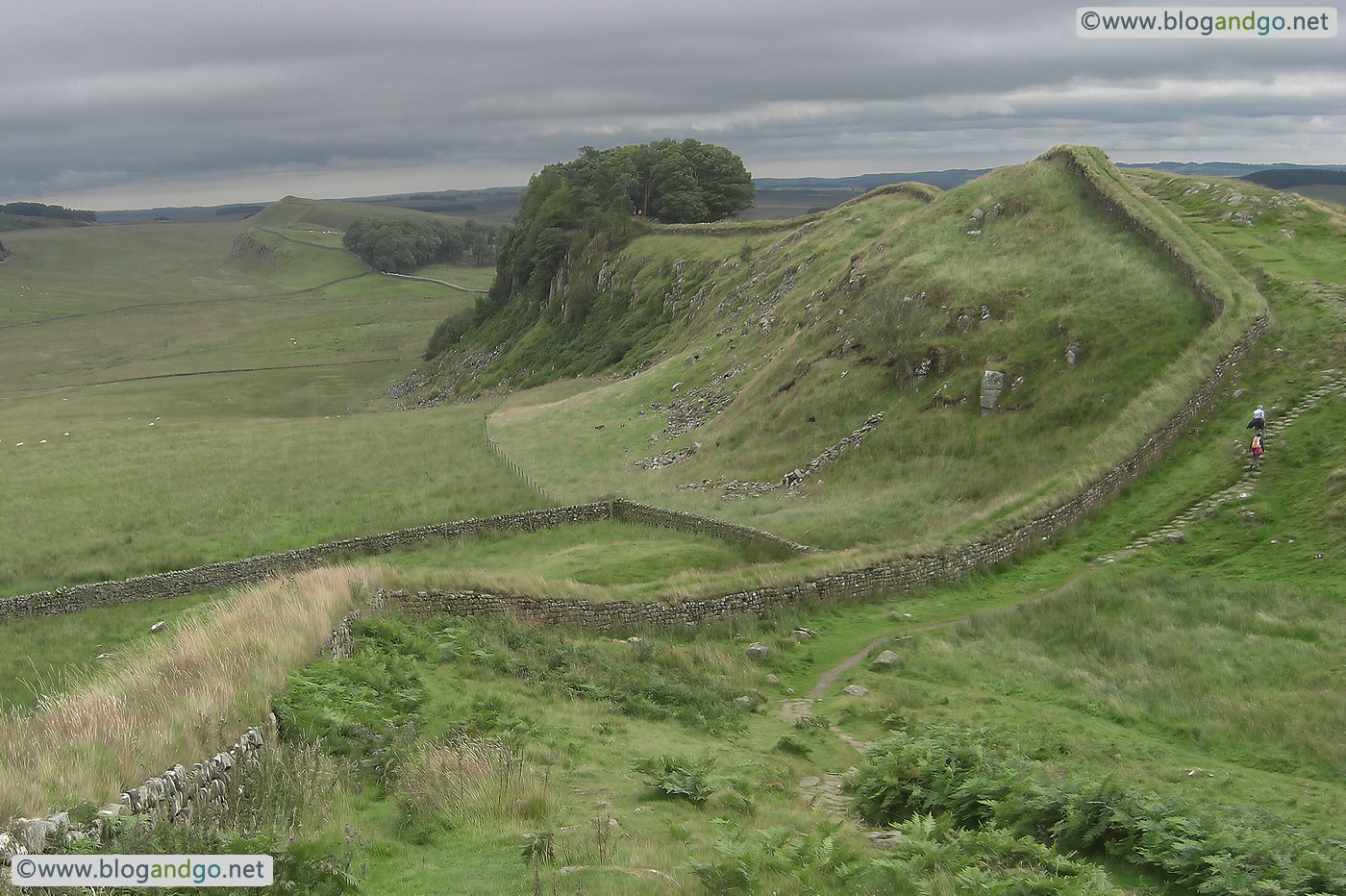 Hadrian's Wall Path - Hotbank Crags on the way to Milecastle 37